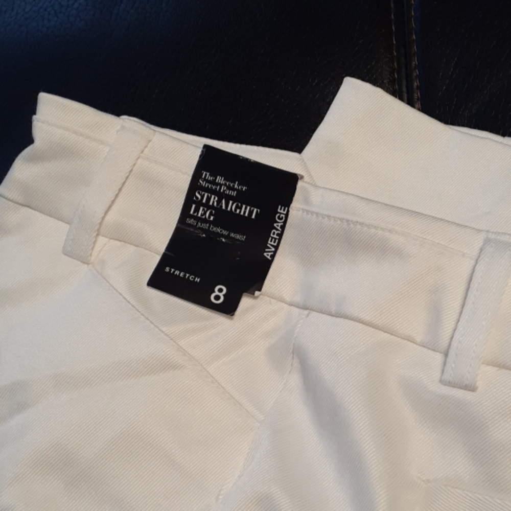 New York & company  straight lep pants sits just